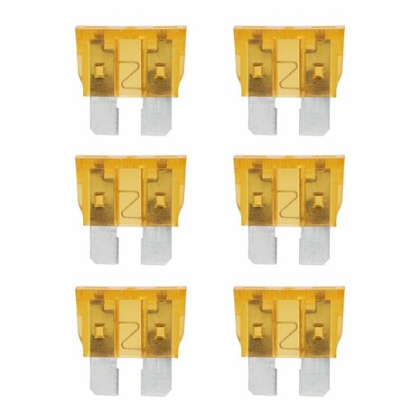 Fusibles de cuchilla marron claro estandar de 5 A  6 piezas