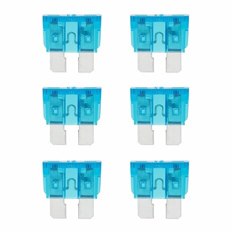Fusibles de cuchilla azul estandar de 15 A  6 piezas