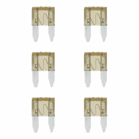 Fusibles de cuchilla mini 7 5 A marron 6 piezas