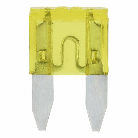 Fusibles de cuchilla mini 20A amarillos 6 piezas