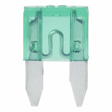 Fusibles de cuchilla mini 30A verdes 6 piezas