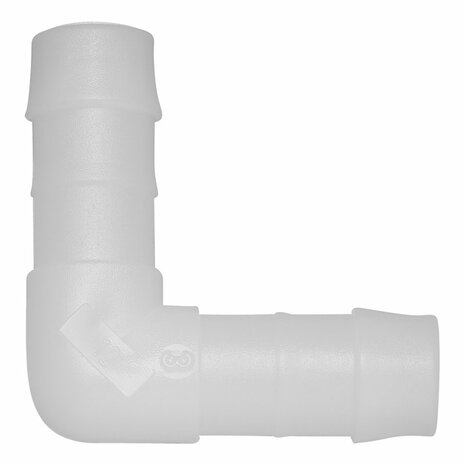 Conector de manguera en angulo de 12 mm por pieza