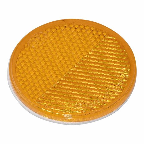 Reflector naranja 60mm autoadhesivo 2 piezas
