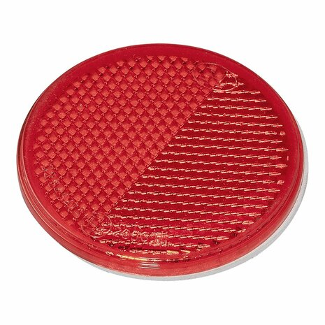 Reflector rojo 60mm autoadhesivo 2 piezas