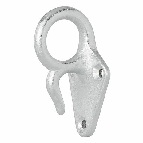 Gancho de cuerda de metal con ojo 70 x 40 mm