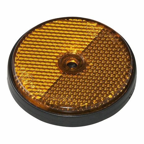 Reflector naranja 60mm montaje atornillado 2 piezas