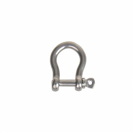 Grillete de arpa corto de 5 mm  acero inoxidable A4 AISI 316  1.000 daN