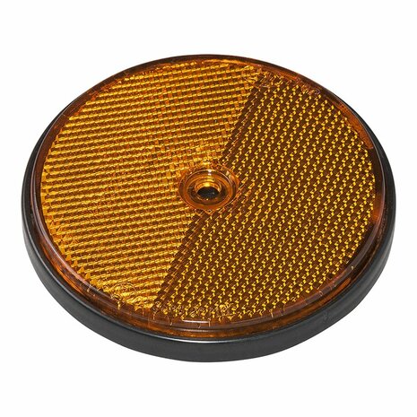Reflector naranja 80mm montaje atornillado 2 piezas