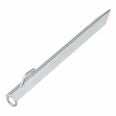 Clavija de correa para tormentas de 38 cm de acero galvanizado con gancho y ojo
