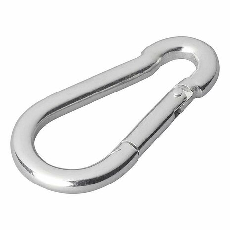 Mosqueton metal 8x80mm 2 piezas