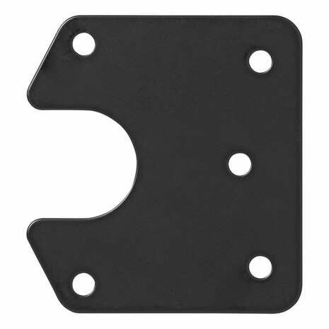 Soporte metalico para regleta de enchufes de 9 4 x 8 7 cm