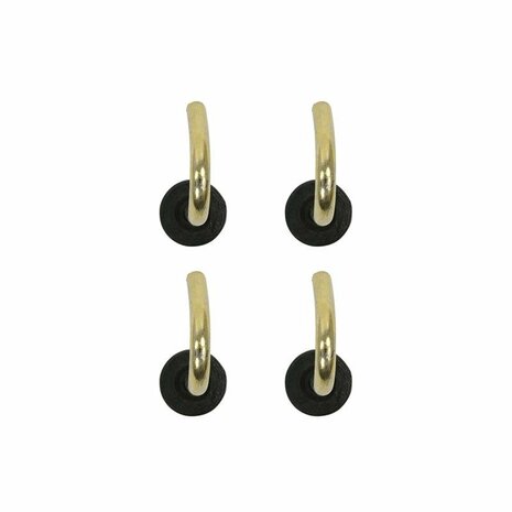 Tapa de tienda de 19 mm con gancho redondo  4 piezas