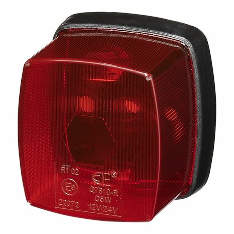 Lampara de senalizacion roja 65x60mm PM