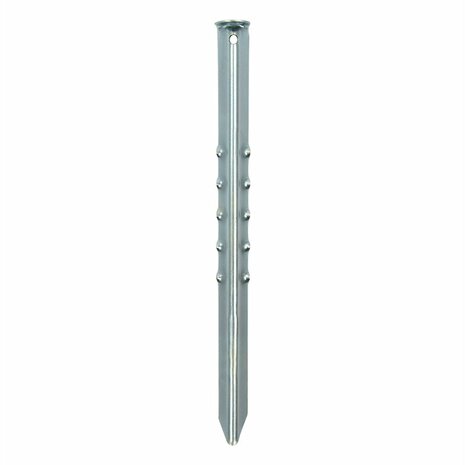 Estaca de tienda de 40 cm de metal acanalado