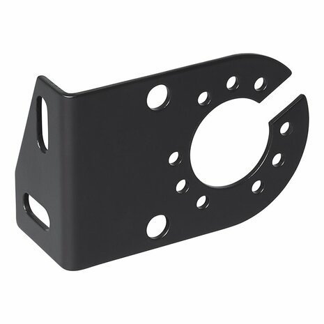 Portaenchufes metalico en angulo de 8 x 5 cm
