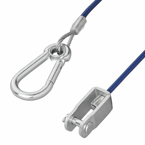 Cable de seguridad de 1 m con horquilla HD