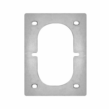 Placa de montaje para anilla de amarre doble
