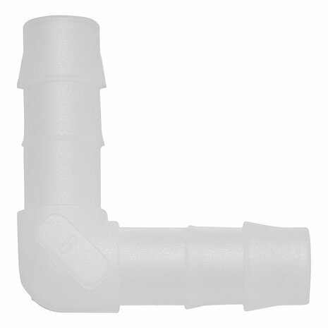 Conector de manguera acodado de 8 mm  2 piezas