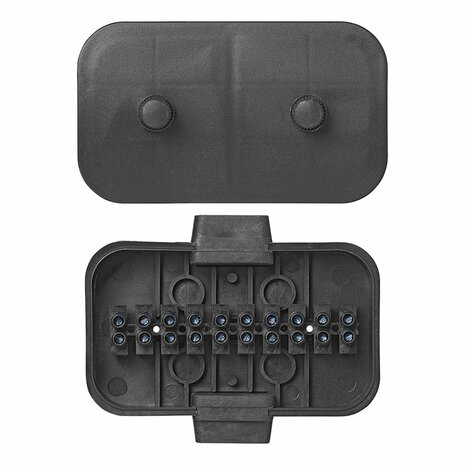 Caja de conexion de cables de plastico de 10 pines
