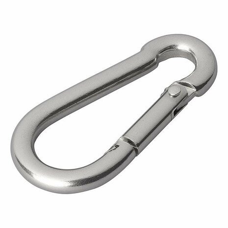 Mosqueton de acero inoxidable 6x60mm 2 piezas