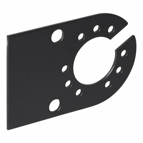 Soporte metalico para regleta de enchufes de 12x8 cm