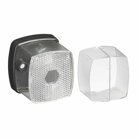 Lampara de galibo blanca 66x62mm con reflector
