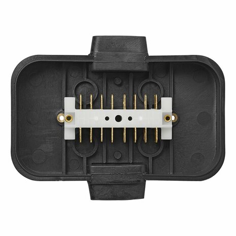 Caja de conexion de cables de plastico  conexiones de 8x4 pines en direccion longitudinal