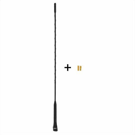Antena de coche de 40 cm con adaptadores M5 y M6.