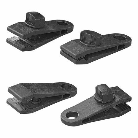 Clips para alfombras de tienda con tornillo - juego de 4 piezas