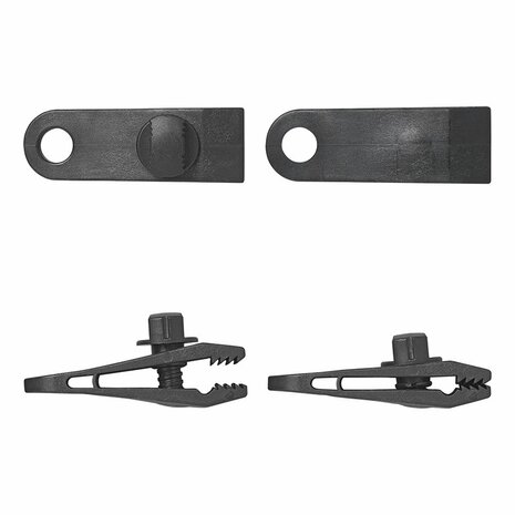 Clips para alfombras de tienda con tornillo - juego de 4 piezas