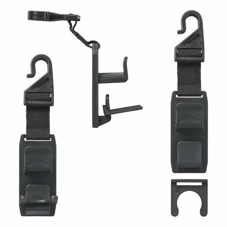 Percha para reposacabezas de alta resistencia - juego de 2 piezas