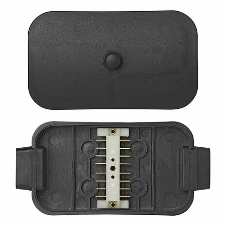 Caja de conexion de cables de plastico de 8x4 pines PM