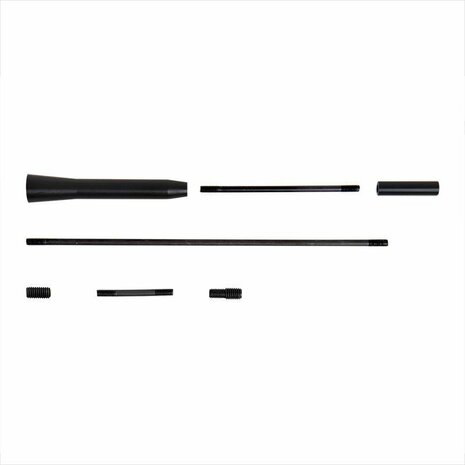 Antena de coche con adaptadores M5 y M6 incluidos.