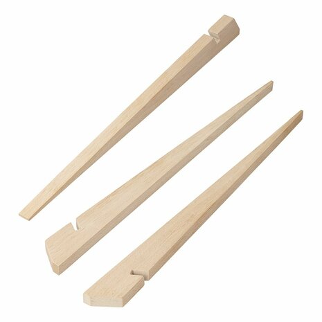 Estaca de tienda de 40 cm de madera  4 piezas en bolsa de plastico