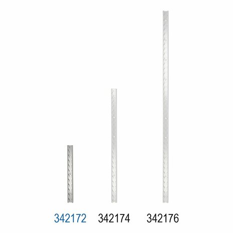 Riel de encuadernacion de aluminio de 30 cm