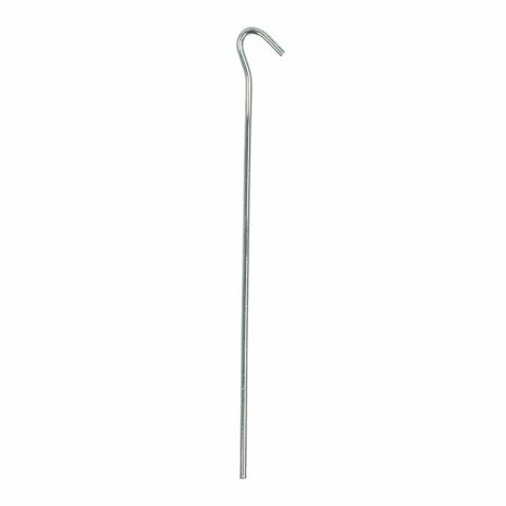 Estaca de tienda de metal de 25 cm con ojo abierto  10 piezas en bolsa de plastico