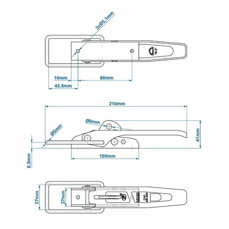 Cerradura de tension SPP ZB-01