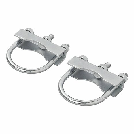 Soporte en U redondo de 60 70 mm para abrazadera de rueda delantera - juego de 2 piezas