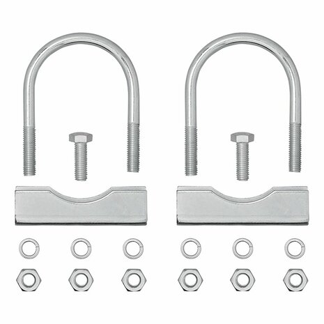 Soporte en U redondo de 60 70 mm para abrazadera de rueda delantera - juego de 2 piezas