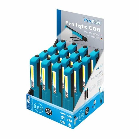 Linterna LED COB con iman