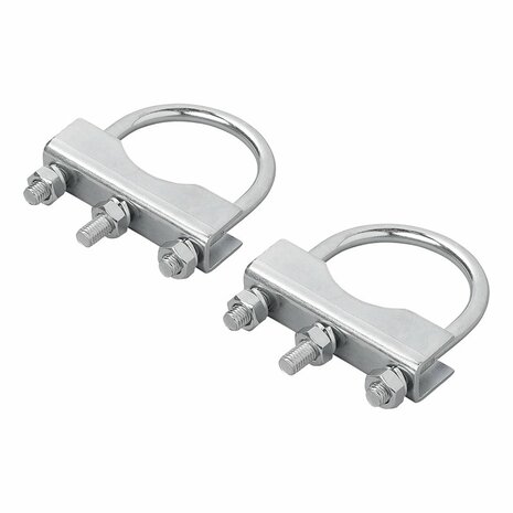 Soporte en U redondo de 60 70 mm para abrazadera de rueda delantera - juego de 2 piezas