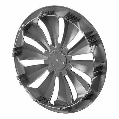 Cubierta de rueda Fox negra de 15 pulgadas