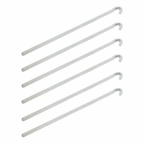 Clavija de roca cuadrada de metal de 30 cm  6 piezas en bolsa de plastico