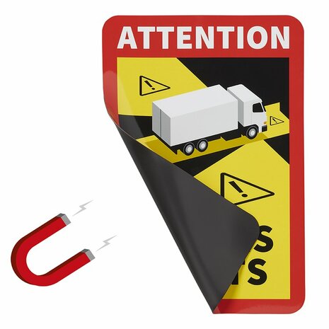 Pegatina magnetica ¡Atencion  angeles Morts!Camion