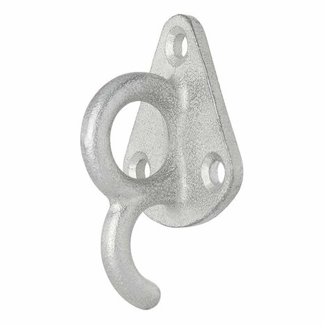 Gancho de cuerda de metal con ojo 70x45mm 5 piezas