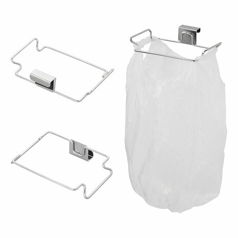 Soporte para bolsas de basura para montaje en puerta