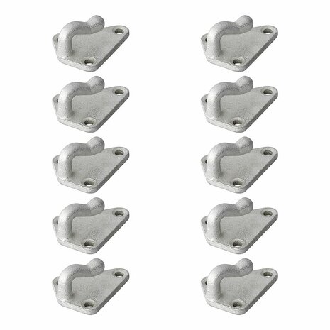 Gancho de cuerda de metal 40x45mm 10 piezas