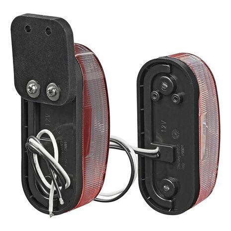Luz de ancho LED roja blanca izquierda