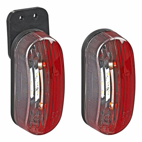 Luz de ancho LED roja blanca izquierda