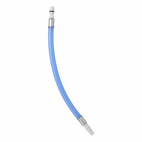 Conexion de manguera flexible 25 cm azul